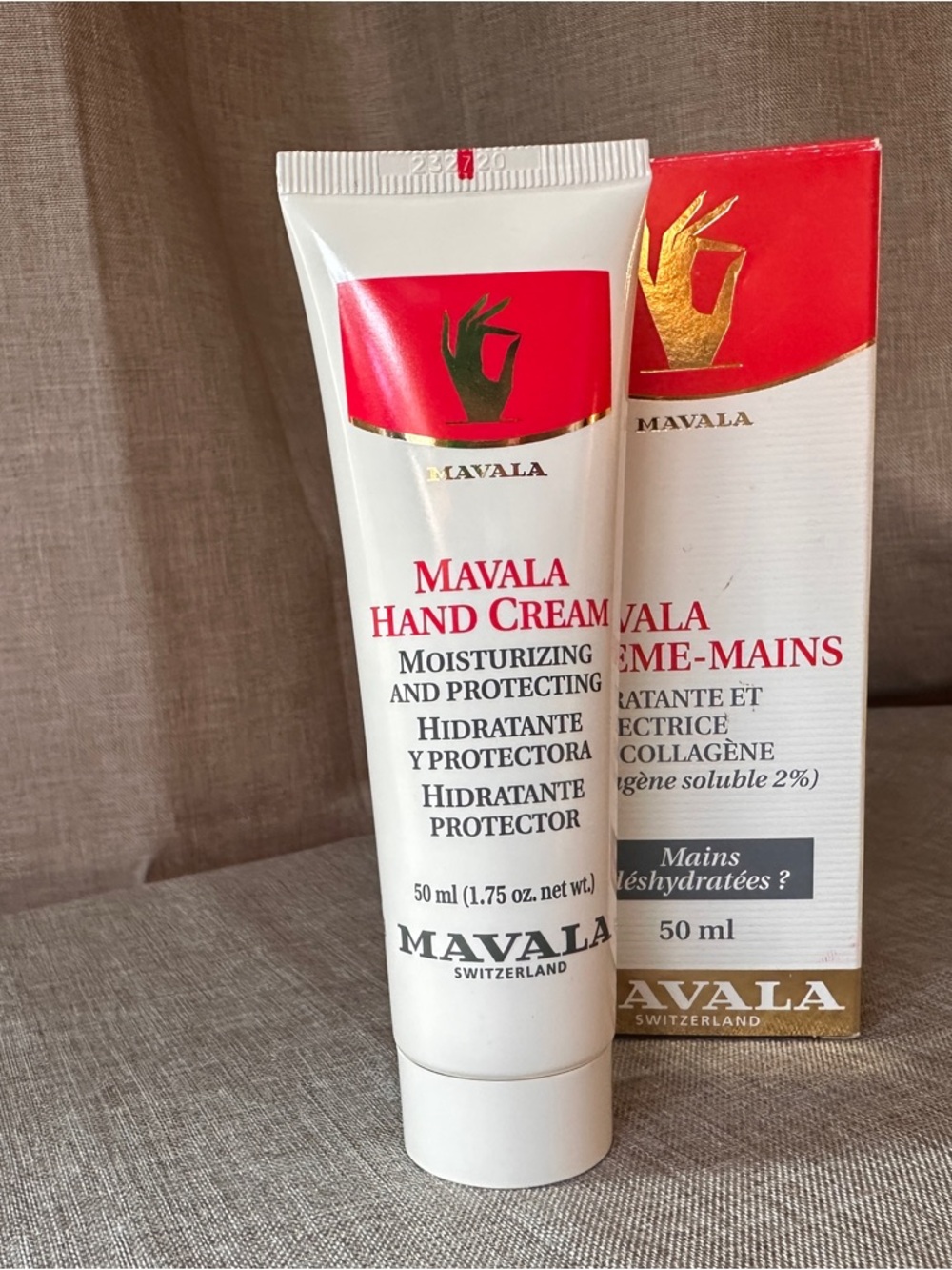 Mavalana Hand Cream with 2% collagen 1.75 Oz Sealed In Box